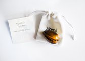 Ziamli yoni ei L (45*30 mm) - 100% tigeroog - Massage ei - Yoni egg tiger eye - Drilled