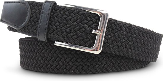 SK 2 Pak Riemen - Stretch Riem met 40 MM Jeans Riem - Leer - Zwart