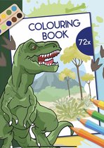 Colouring Book - Kleurboek - Dino - Dinosauriers - 72 Pagina's