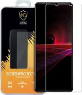 Sony Xperia 1 III screenprotector, MobyDefend Case-Friendly Gehard Glas Screensaver | Screen Protector / Glasplaatje Geschikt Voor: Sony Xperia 1 III