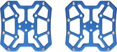 SPD Pedaal Adapter Plaat Set - Universeel - Van SPD Naar Normale Trapper - Pedal Plate - Blauw - 2 Stuks