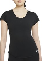 Nike Breathe Cool  Sportshirt - Maat L  - Vrouwen - Zwart/Wit