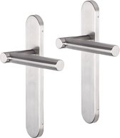 Deurkruk - Impresso Alton - Voor binnen - Ovaal - deurschild - RVS - 2 stuks