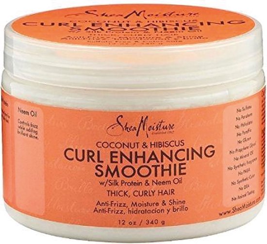 Shea Moisture Coconut & Hibiscus - Curl Enhancing Smoothie Haarcrème - 340 g