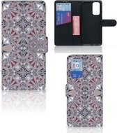 GSM Hoesje OnePlus 9 Pro Flipcover Flower Tiles