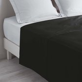 Livetti | Double Laken | Double Flat Bedsheet | 240x300cm | %100 Katoen | 57 Threads | Zwart
