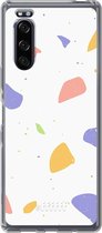 Sony Xperia 5 II Hoesje Transparant TPU Case - Terrazzo N°6 #ffffff