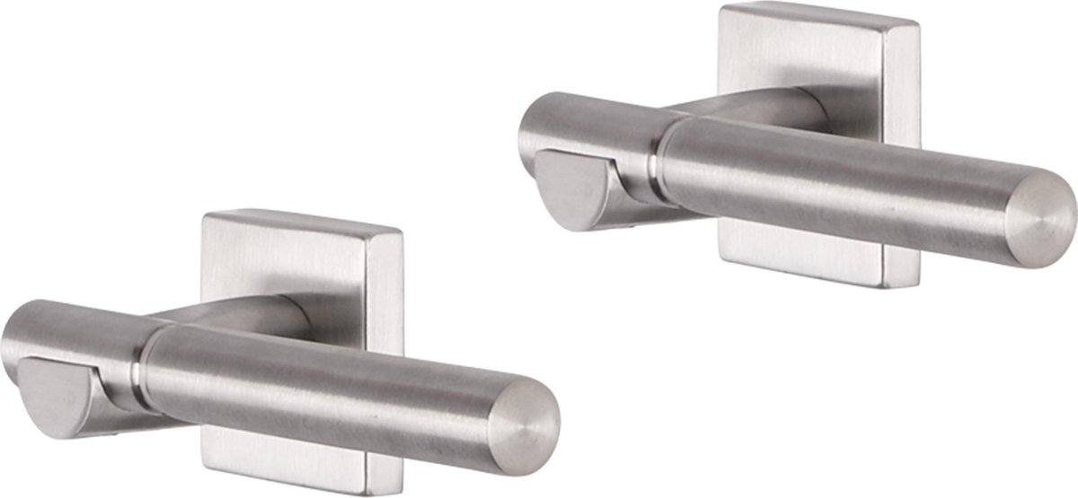 Deurkruk - Impresso Bretton - Voor binnen - Vierkant - RVS - 2 stuks