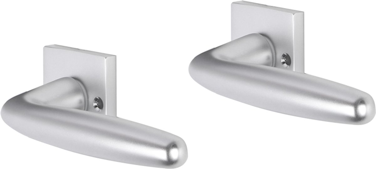 Deurkruk - Impresso Cambridge - Voor binnen - Vierkant met schroeven - Aluminium - 2 stuks