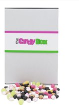 Snoep mix pakket & Snoepgoed doos - The Candy Box -  Mix Oud Hollands  - Snoep & Snoepgoed doos - 0,5KG - hard - Uitdeel en verjaardag cadeau doos voor vrouwen, mannen en kinderen