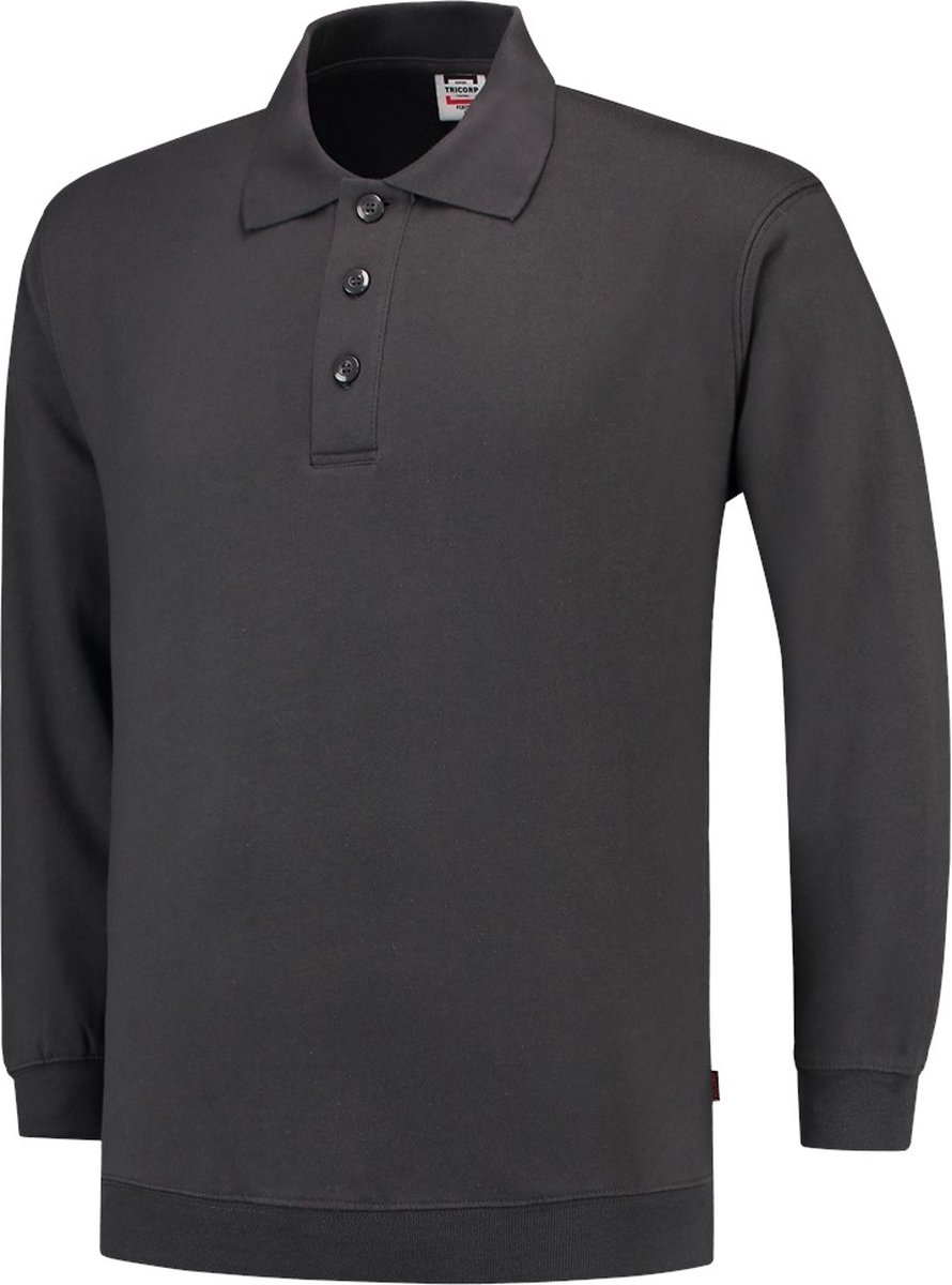 Tricorp casual Polo/Sweater boord - 301005 - Donkergrijs - maat 3XL
