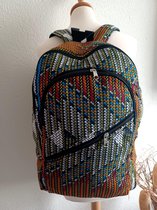 Ankara/African Wax print - Brown rugzak/backpack