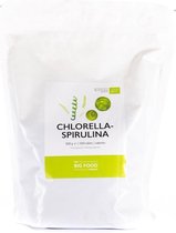 BIGFOOD Big Food Chlorella Spirulina met cgf - 2000 tabletten - 1KG Small Bulk