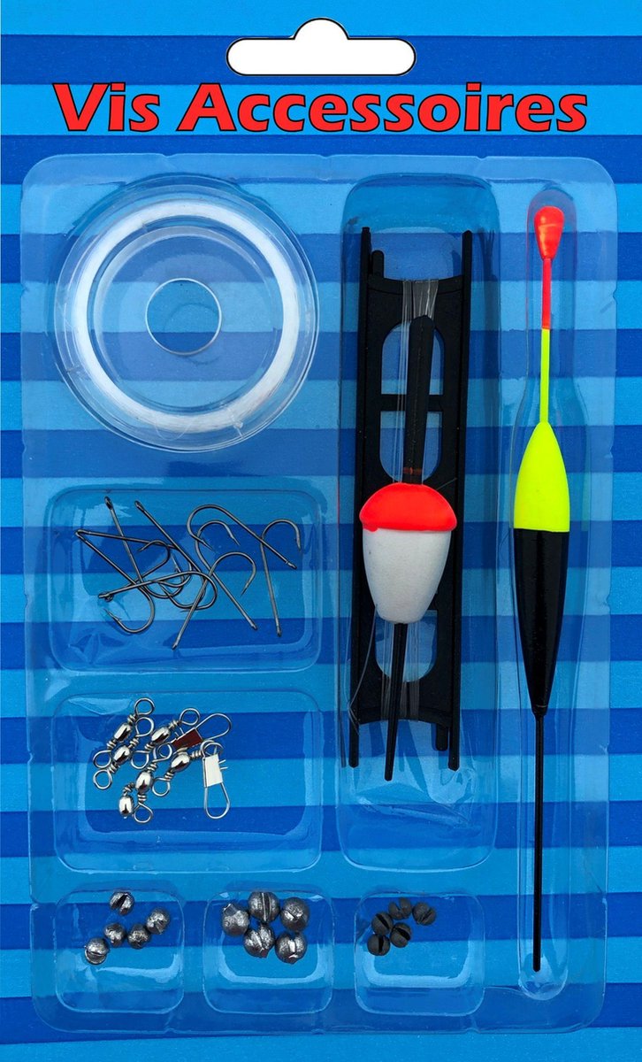 Kinder Vishengel accessoires Set - 8-Delig