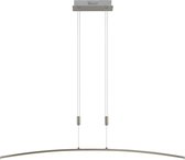 Lindby - LED hanglamp- met dimmer - 1licht - metaal - gesatineerd nikkel - Inclusief lichtbron