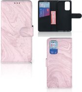 GSM Hoesje OnePlus 9 Pro Flip Case Marble Pink