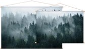 Misty Forest,  - Foto op Textielposter - 90 x 60 cm