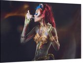 Bodypainted mermaid - Foto op Canvas - 90 x 60 cm