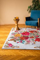 Flycarpets Adrasos Vintage Vloerkleed - 190x280cm - Gebloemd Kelim - Multi -