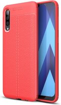 Samsung Galaxy A70 Hoesje - Mobigear - Luxury Serie - TPU Backcover - Rood - Hoesje Geschikt Voor Samsung Galaxy A70