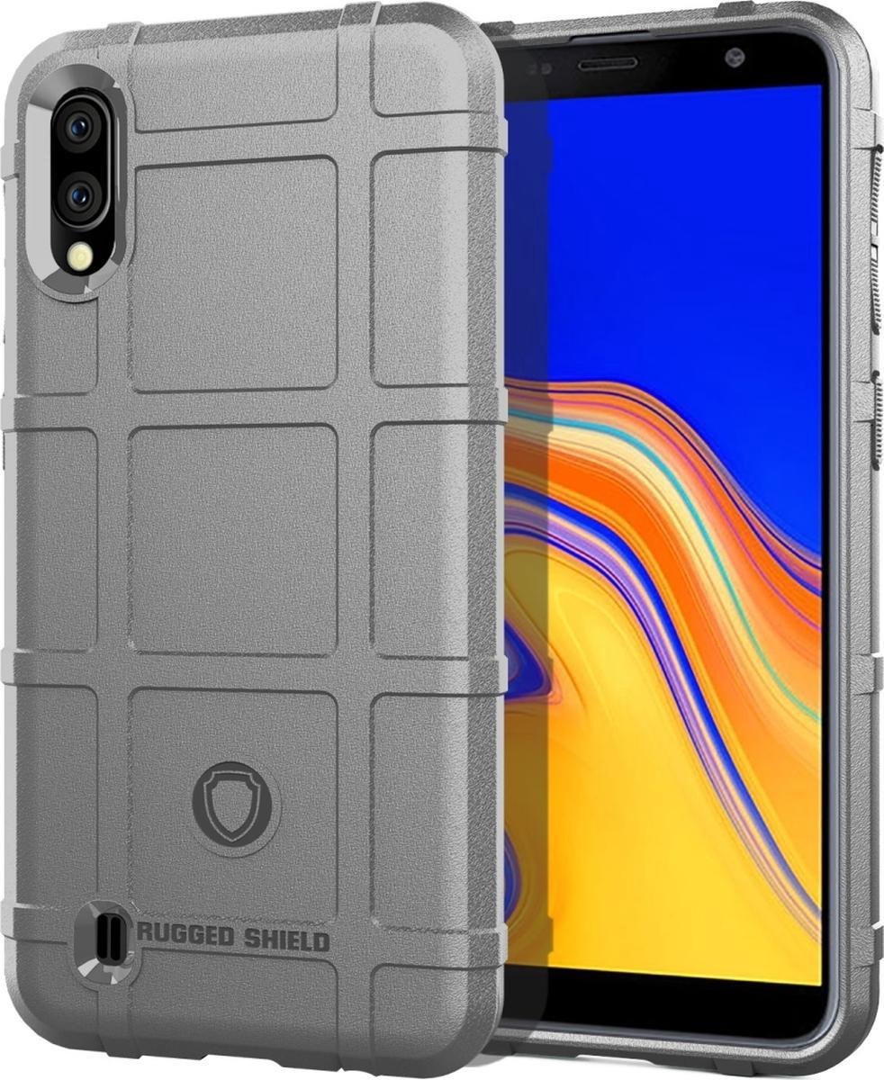 Mobigear Hoesje geschikt voor Xiaomi Redmi 9A Telefoonhoesje Flexibel TPU | Mobigear Rugged Shield Backcover Shockproof | Schokbestendig Redmi 9A Telefoonhoesje | Anti Shock Proof - Grijs