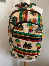 African print / Ankara African drums backpack/rugzak