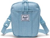 Herschel Cruz - Light Denim Crosshatch | Schoudertas - Crossbody - 0,5L - Tijdloos en Praktisch Design - voor Dames en Heren  - Blauw