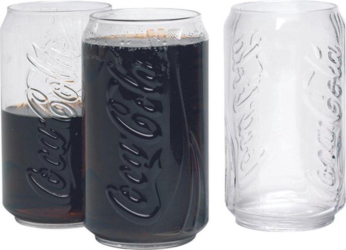 Set de 3 verres à Coca Cola en forme de canette de 350 ML | bol