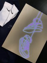 El Neon paars Nike design