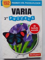 Denksport 2* Varia Puzzels - 192 pagina's puzzelplezier - 2 sterren puzzelboek - Kruiswoord - Sudoku - Woordzoeker - Zweeds