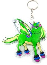 Sleutelhanger tashanger unicorn groen