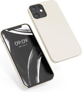 kwmobile telefoonhoesje voor Apple iPhone 12 / 12 Pro - Hoesje met siliconen coating - Smartphone case in crème