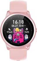 Belesy® VELVET - Smartwatch Dames - Smartwatch Heren - Horloge - 1.3 inch – Hoge resolutie kleurenscherm – Maak je eigen wijzerplaat - Stappenteller - Bluetooth bellen – Siliconen - Roze - Moederdag