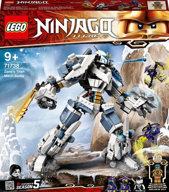 LEGO NINJAGO Legacy Zane’s Titanium Mecha Duel - 71738