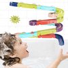 foto van Baby Badspeelgoed | Waterval Glijbaan Spelletjes | Waterglijbaan Kinderbad Speelgoed | Montageset met 44 stuks | Bad Spoor voor Peuters | Jouets de Bain Bébé | Jouets de Baignoire | Vetalo
