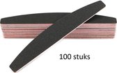 100x Professionele EVA nagelvijlen | 100/180 Grit Met Rode Kern | 100 stuks