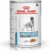 Royal Canin Sensitivity Control - Dieetvoeding volwassen hond gevoelig voor bepaalde voedingsstoffen 12 x 420 gram blikjes - Eend - Rijst