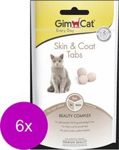 Gimcat Skin & Coat Tabs - Kattensnack - 6 x 40 g