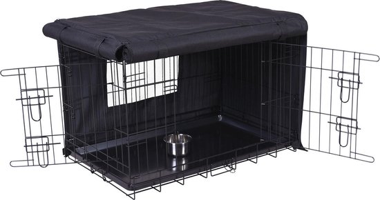Adori bench hoes zwart - hondenbench - 78x50x54 cm