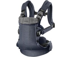BabyBjörn Draagzak Harmony - 3D Mesh - Antraciet - Buikdrager - Rugdrager – Ergonomisch – Zachte details