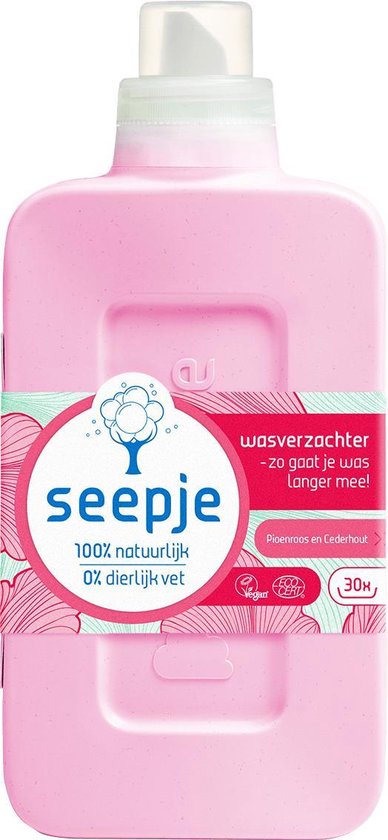 Seepje - Wasverzachter - Pioenroos en Cederhout - 750 ml