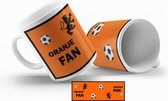 EK  - WK - Oranjefan mok - Oranje - cadeaumok-voetbalfan-Nederland-beker 330 ml-Leeuw