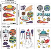 Moodadventures | Kinderkamer | Set van 37 Muurstickers Space | Waterdicht | Ruimtevaart