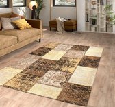 Flycarpets Van Gogh Vintage Patchwork Vloerkleed - 80x150 cm - Geel