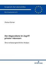 Europ�ische Hochschulschriften Recht-Der Abgeordnete im Zugriff privater Interessen
