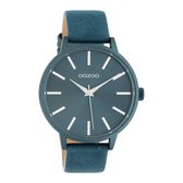 OOZOO Timepieces - Blue watch with blue leather strap - C10615