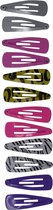 Jessidress® Haarspelden Mini haarspeldjes Meisjes Haarclips Haarspeld met zebra print - Roze