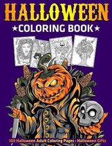 Halloween Coloring Book: 100 Halloween Adult Coloring Pages