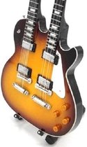 Miniatuur Gibson Les Paul Double Neck gitaar