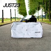 JUST23 Zonnescherm auto voorruit - Zonwering -  Sunshade - Anti vorst deken - incl. leren opbergtas